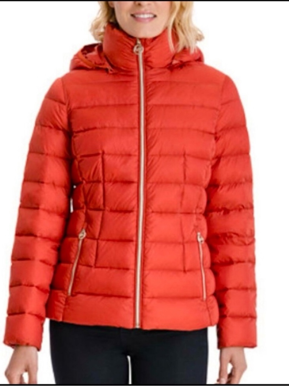 NWOT Michael Kors Hooded Packable Down Quilted Puffer Coat